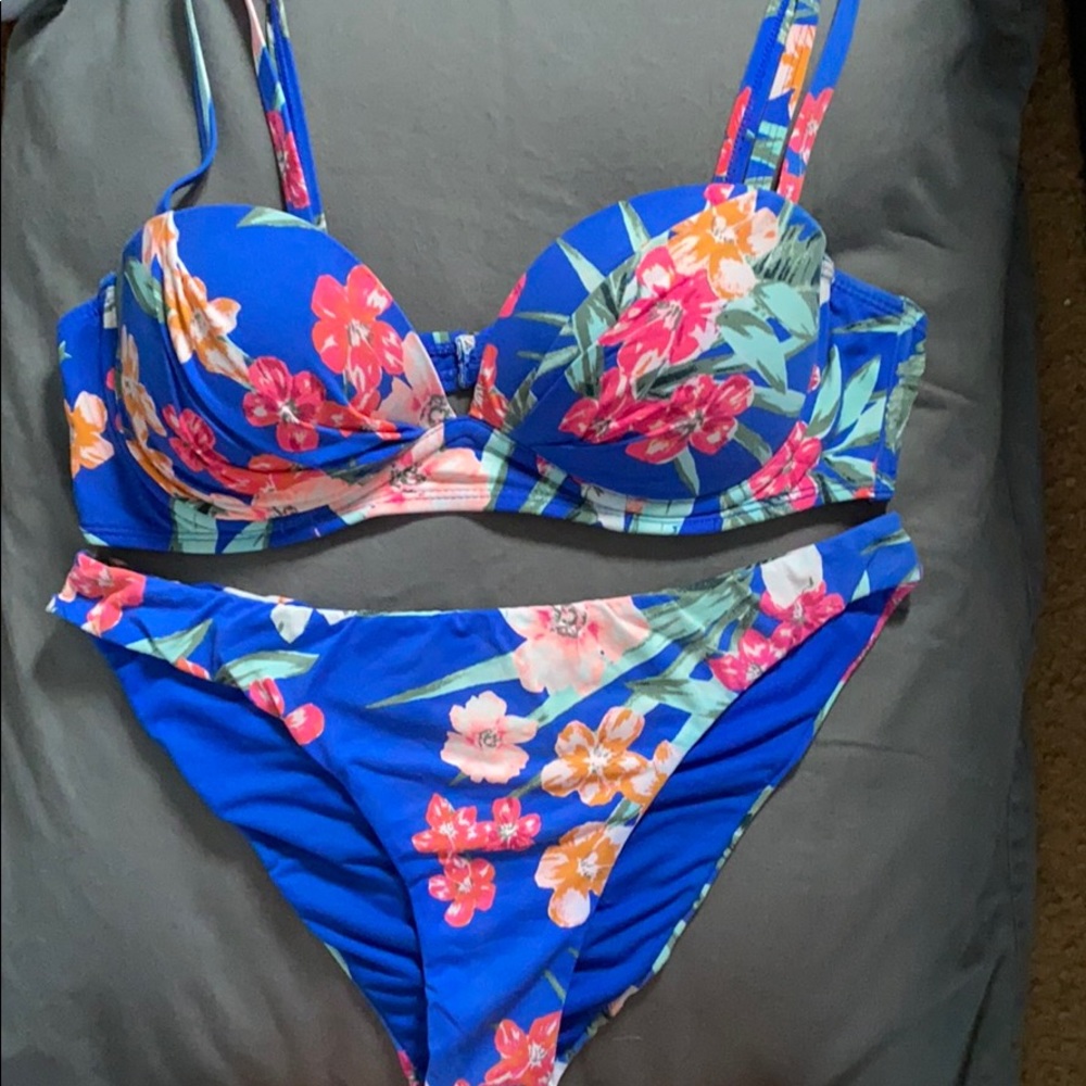 Blue bikini